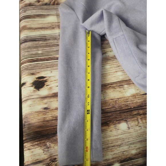 Cole Haan Signature Wool Wrap Coat Slick Lilac Purple Pea Winter City Classic 4P - Picture 8 of 10